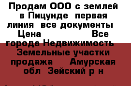 Продам ООО с землей в Пицунде, первая линия, все документы › Цена ­ 9 000 000 - Все города Недвижимость » Земельные участки продажа   . Амурская обл.,Зейский р-н